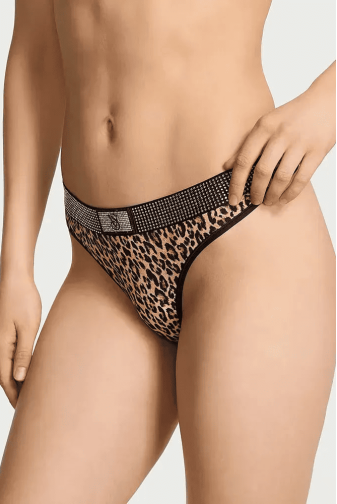 Трусики БАВОВНЯНІ СТРІНГИ LEO EMBL LUXE Victoria`s Secret