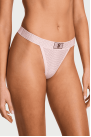 Трусики ЗІ СТРАЗАМИ V-THONG PUREST PINK EMBL Victoria`s Secret