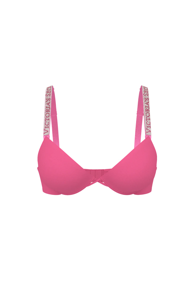 БЮСТГАЛЬТЕР ЗІ СТРАЗАМИ ПУШ-АП HOT NEW PINK Victoria`s Secret