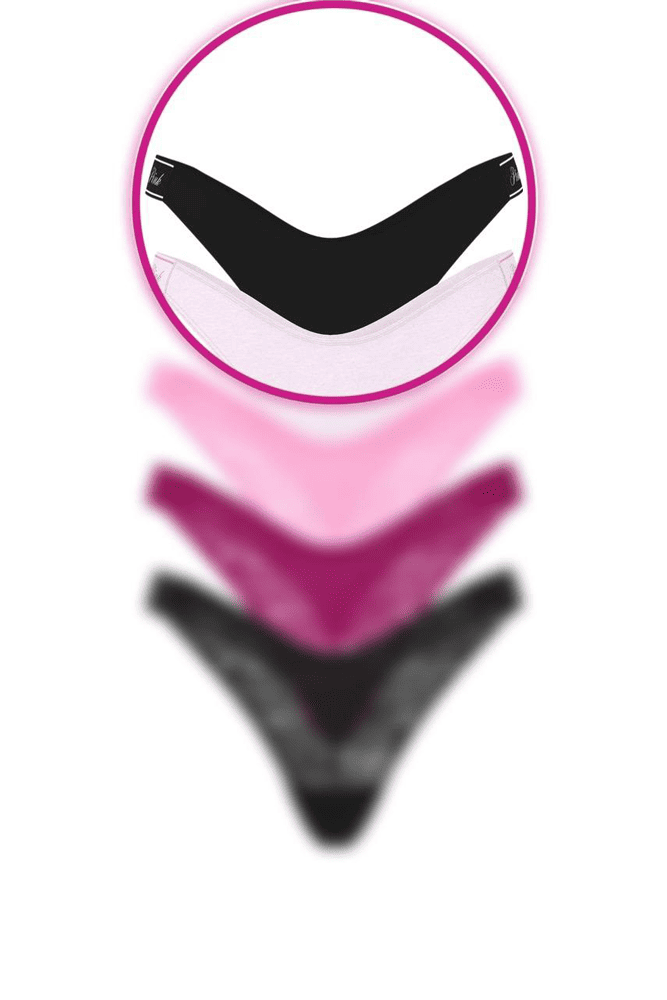 Трусики PINK СТРІНГИ BLACK VIOLET LOGO Victoria`s Secret