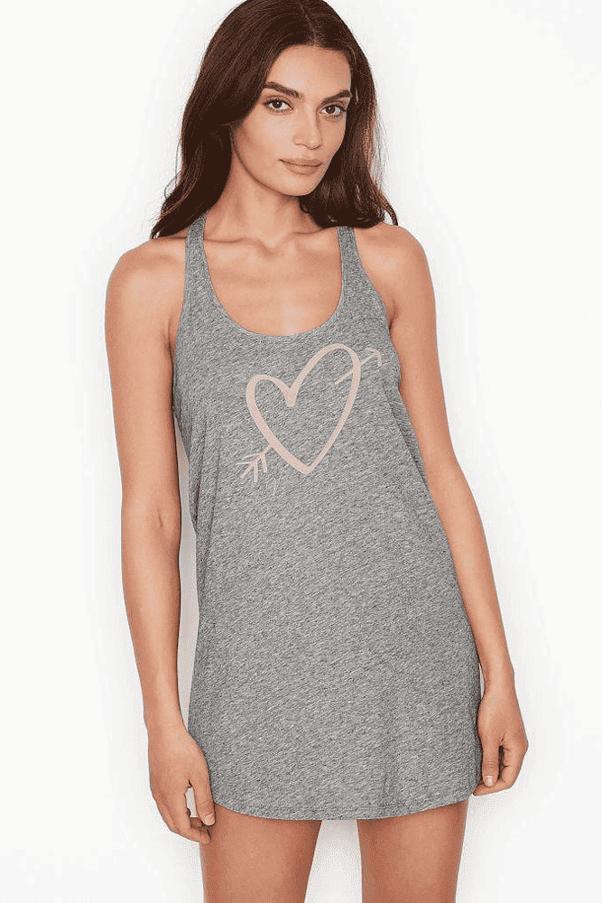 НІЧНА СОРОЧКА GREY HEART Victoria`s Secret НІЧНА СОРОЧКА GREY HEART Victoria`s Secret