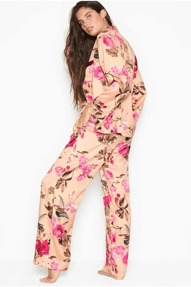ПІЖАМА САТИН ДОВГА PEACH FLOWERS Victoria`s Secret ПІЖАМА САТИН ДОВГА PEACH FLOWERS Victoria`s Secret