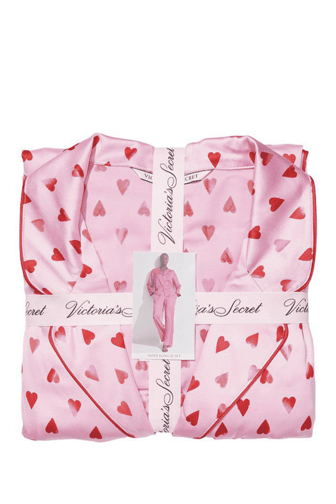 ПІЖАМА САТИН ДОВГА PINK RED HEARTS Victoria`s Secret ПІЖАМА САТИН ДОВГА PINK RED HEARTS Victoria`s Secret