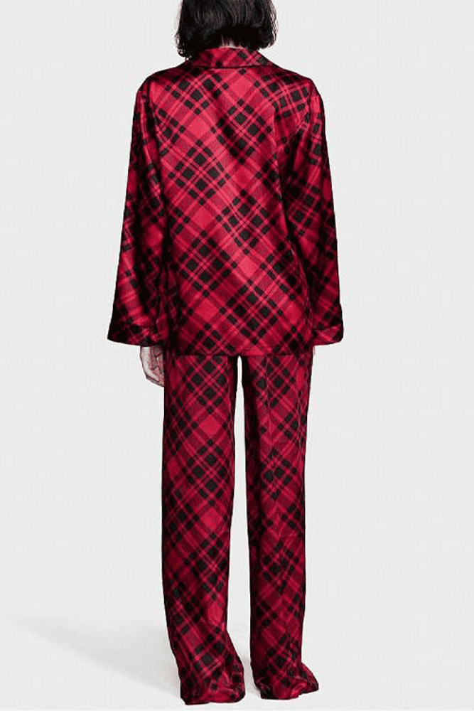 ПІЖАМА САТИН ДОВГА RED PLAID Victoria`s Secret ПІЖАМА САТИН ДОВГА RED PLAID Victoria`s Secret