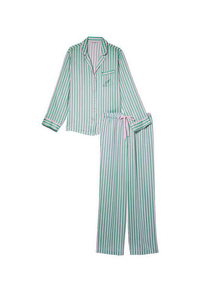 ПІЖАМА САТИН ДОВГА STRIPE TENCEL Victoria`s Secret