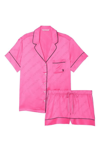 ПИЖАМА САТИН КРАТКАЯ PINK LOGO Victoria`s Secret
