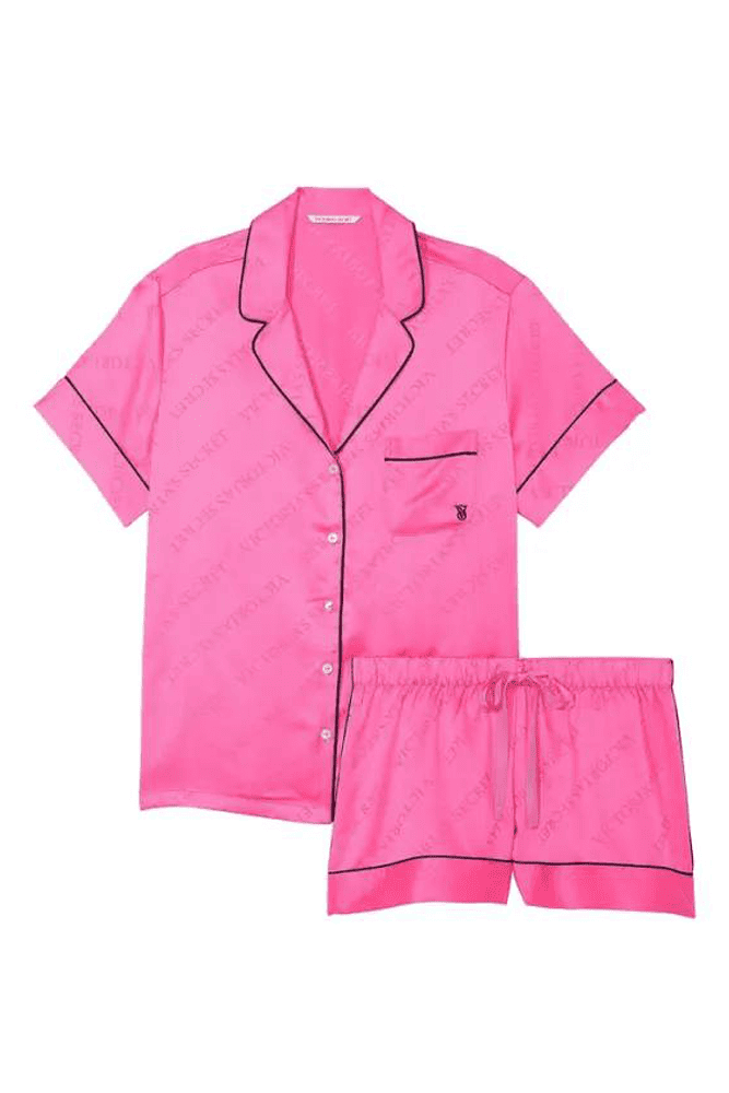 ПІЖАМА САТИН КОРОТКА PINK LOGO Victoria`s Secret