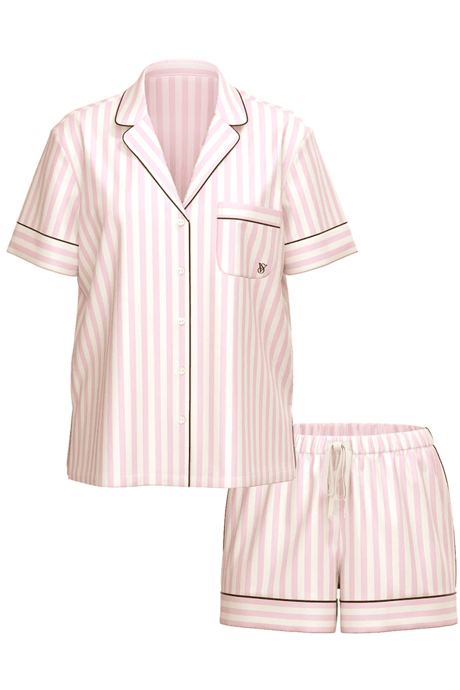ПІЖАМА САТИН КОРОТКА PINK STRIPE Victoria`s Secret