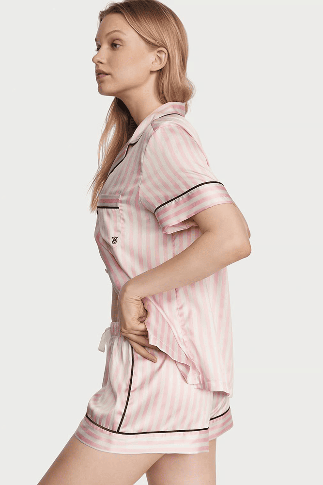 ПІЖАМА САТИН КОРОТКА PINK STRIPE Victoria`s Secret