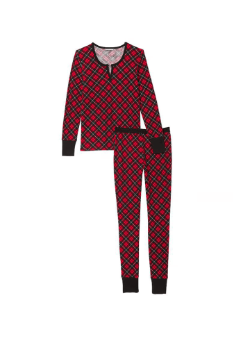 ПИЖАМА ТЕРМО ДЛИНА RED PLAID Victoria`s Secret