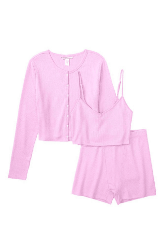 ПИЖАМА ТЕРМО КРАТКАЯ LILAC RIBBED Victoria`s Secret