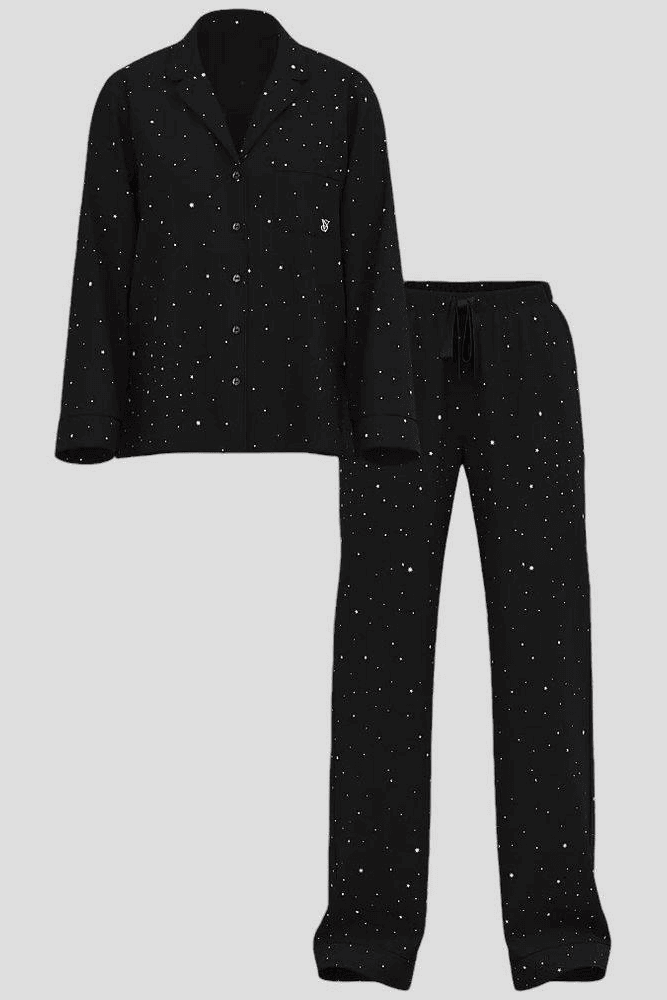 ПІЖАМА ФЛАНЕЛЬ ДОВГА BLACK STARS Victoria`s Secret