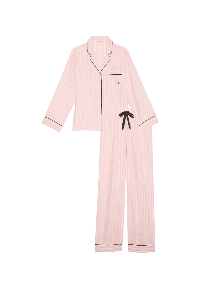ПІЖАМА ФЛАНЕЛЬ ДОВГА PINK STRIPE Victoria`s Secret