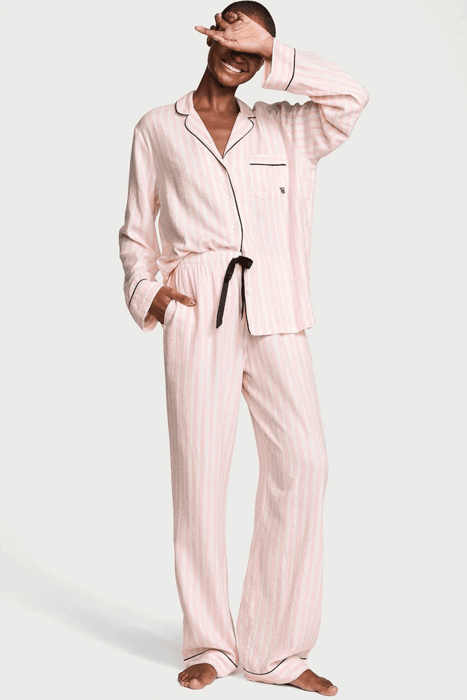 ПІЖАМА ФЛАНЕЛЬ ДОВГА PINK STRIPE Victoria`s Secret ПІЖАМА ФЛАНЕЛЬ ДОВГА PINK STRIPE Victoria`s Secret