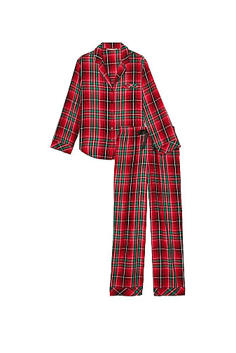 ПИЖАМА ФЛАНЕЛЬ ДЛИННАЯ RED PLAID Victoria`s Secret
