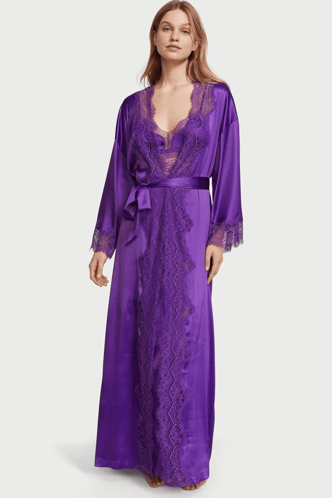 ХАЛАТ САТИНОВИЙ PURPLE LACE Victoria`s Secret ХАЛАТ САТИНОВИЙ PURPLE LACE Victoria`s Secret