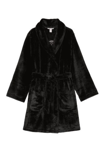 ХАЛАТ ТЕПЛЫЙ BLACK LOGO SHORT Victoria`s Secret