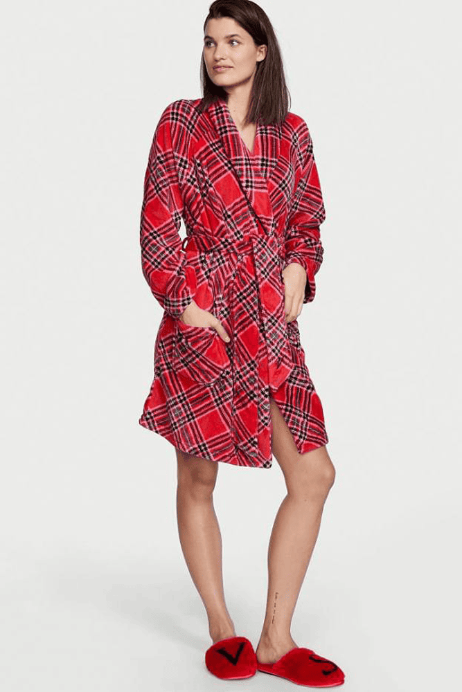 ХАЛАТ ТЕПЛИЙ RED PLAID Victoria`s Secret ХАЛАТ ТЕПЛИЙ RED PLAID Victoria`s Secret