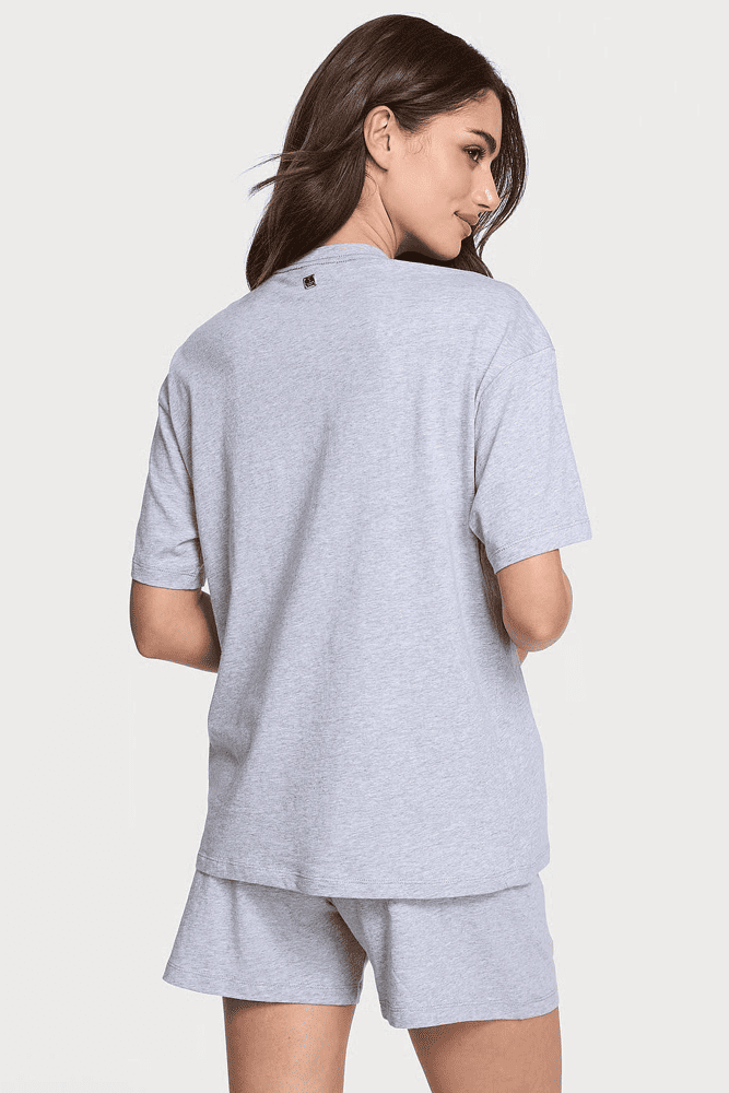 ПІЖАМА БАВОВНА КОРОТКА HEATHER GREY T-SHIRT Victoria`s Secret ПІЖАМА БАВОВНА КОРОТКА HEATHER GREY T-SHIRT Victoria`s Secret