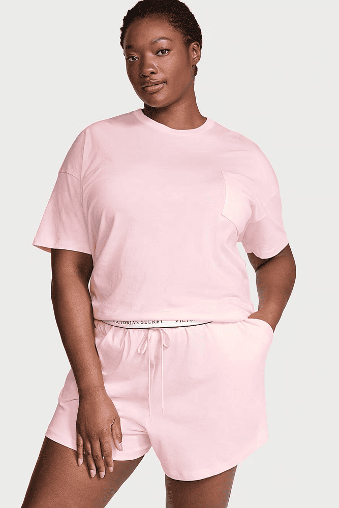 ПІЖАМА БАВОВНА КОРОТКА PUREST PINK T-SHIRT Victoria`s Secret