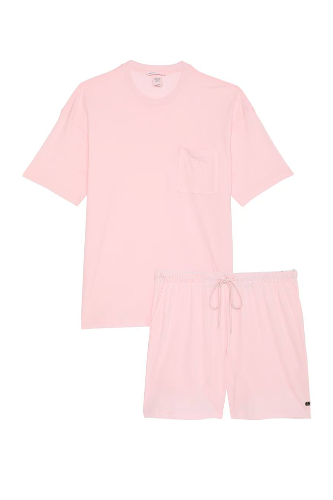 ПІЖАМА БАВОВНА КОРОТКА PUREST PINK T-SHIRT Victoria`s Secret ПІЖАМА БАВОВНА КОРОТКА PUREST PINK T-SHIRT Victoria`s Secret