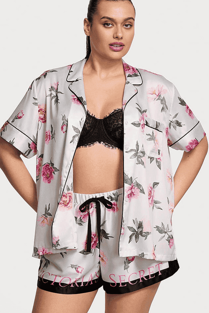 ПІЖАМА САТИН КОРОТКА VIOLET FLORAL VS Victoria`s Secret