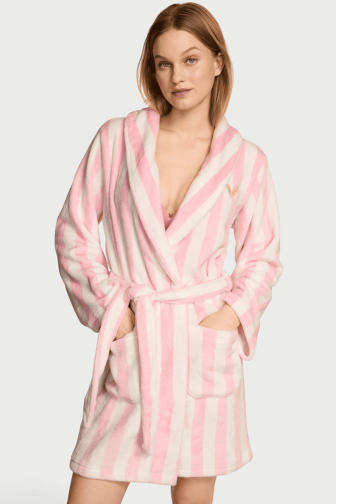 ХАЛАТ ТЕПЛЫЙ PINK STRIPE ANGEL Victoria`s Secret