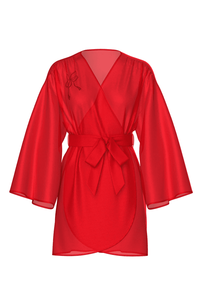 ХАЛАТ САТИНОВИЙ RED BOW EMBL Victoria`s Secret
