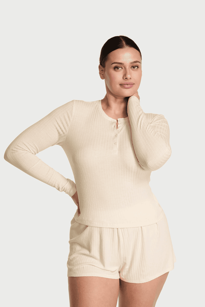 ПІЖАМА МОДАЛ КОРОТКА COCONUTE WHITE RIBBED Victoria`s Secret ПІЖАМА МОДАЛ КОРОТКА COCONUTE WHITE RIBBED Victoria`s Secret