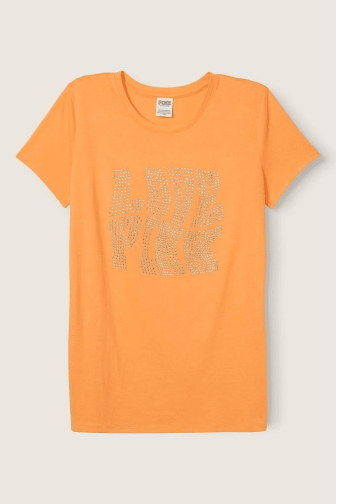 ФУТБОЛКА PEACH LOGO Victoria`s Secret