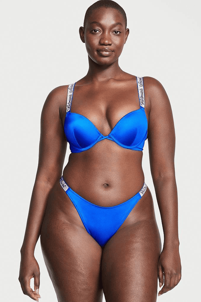 КУПАЛЬНИК ЗІ СТРАЗАМИ ПОДВІЙНИЙ ПУШ-АП BLUE Victoria`s Secret КУПАЛЬНИК ЗІ СТРАЗАМИ ПОДВІЙНИЙ ПУШ-АП BLUE Victoria`s Secret