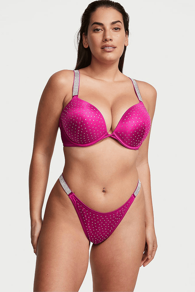 КУПАЛЬНИК ЗІ СТРАЗАМИ ПОДВІЙНИЙ ПУШ-АП FUCHSIA EMBL Victoria`s Secret КУПАЛЬНИК ЗІ СТРАЗАМИ ПОДВІЙНИЙ ПУШ-АП FUCHSIA EMBL Victoria`s Secret