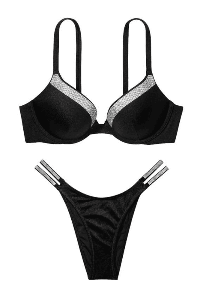 КУПАЛЬНИК ЗІ СТРАЗАМИ ПУШ-АП BLACK NEW Victoria`s Secret КУПАЛЬНИК ЗІ СТРАЗАМИ ПУШ-АП BLACK NEW Victoria`s Secret