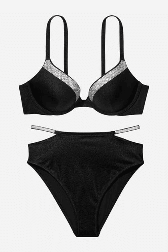 КУПАЛЬНИК ЗІ СТРАЗАМИ ПУШ-АП BLACK NEW Victoria`s Secret КУПАЛЬНИК ЗІ СТРАЗАМИ ПУШ-АП BLACK NEW Victoria`s Secret