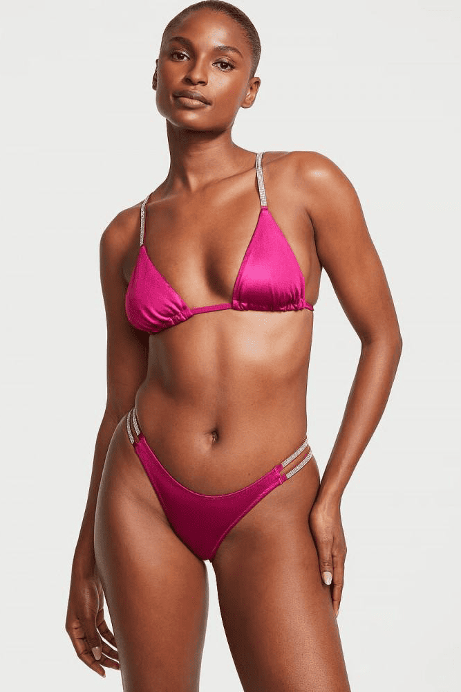 КУПАЛЬНИК ЗІ СТРАЗАМИ ТРИКУТНИКИ FUCHSIA Victoria`s Secret КУПАЛЬНИК ЗІ СТРАЗАМИ ТРИКУТНИКИ FUCHSIA Victoria`s Secret