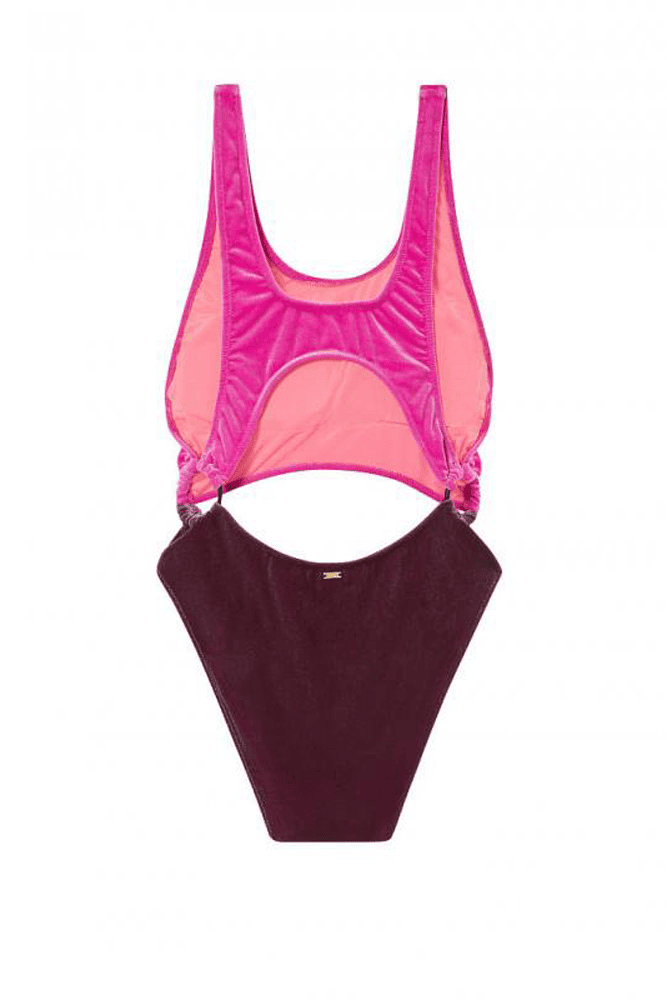 КУПАЛЬНИК СУЦІЛЬНИЙ ВЕЛЮРОВИЙ PINK/BROWN Victoria`s Secret КУПАЛЬНИК СУЦІЛЬНИЙ ВЕЛЮРОВИЙ PINK/BROWN Victoria`s Secret