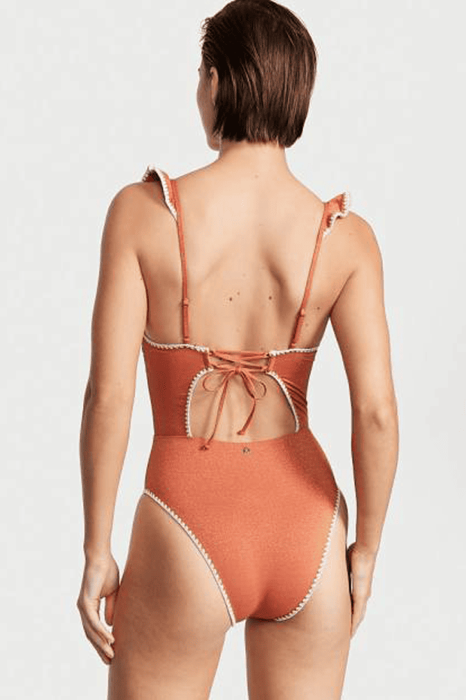 КУПАЛЬНИК СУЦІЛЬНИЙ З ВИРІЗОМ BROWN SHIMMER Victoria`s Secret КУПАЛЬНИК СУЦІЛЬНИЙ З ВИРІЗОМ BROWN SHIMMER Victoria`s Secret