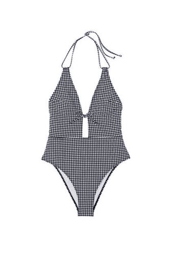 Купальник сплошной с вырезом NAVY PLAID Victoria`s Secret