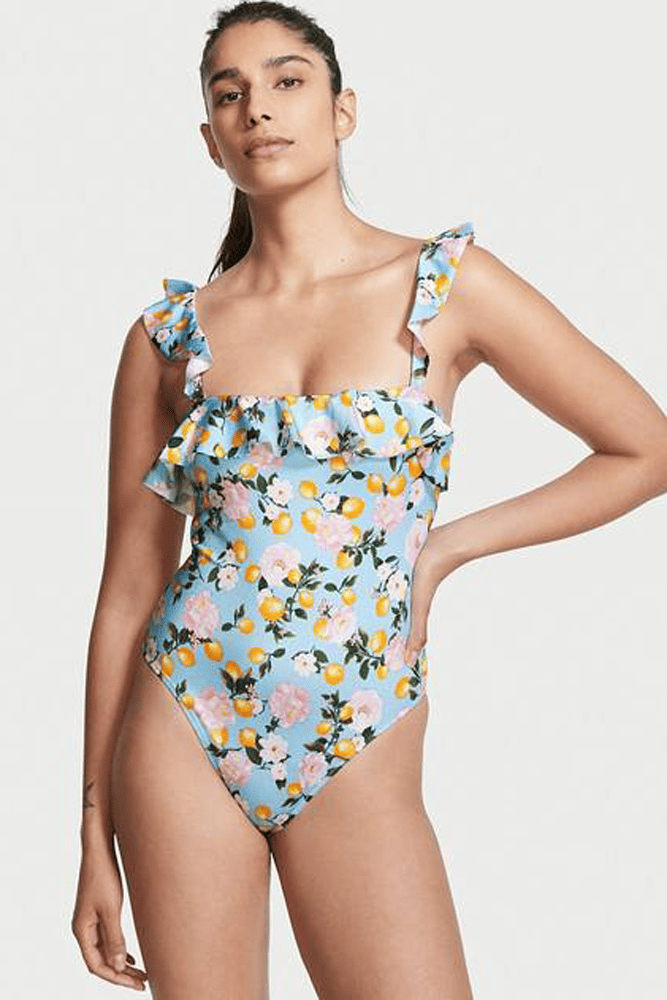 КУПАЛЬНИК СУЦІЛЬНИЙ З РЮШАМИ BLUE LEMON Victoria`s Secret