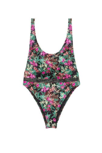 КУПАЛЬНИК Сплошной СО СТРАЗАМИ ГАРТЕР PALM PRINT Victoria`s Secret