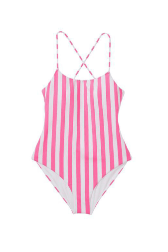 Купальник сплошной на завязках PINK STRIPE Victoria`s Secret