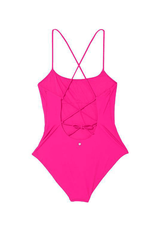 КУПАЛЬНИК СУЦІЛЬНИЙ НА ЗАВ'ЯЗКАХ PINK Victoria`s Secret