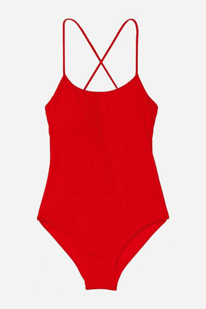 КУПАЛЬНИК СУЦІЛЬНИЙ НА ЗАВ'ЯЗКАХ RED RIBBED Victoria`s Secret
