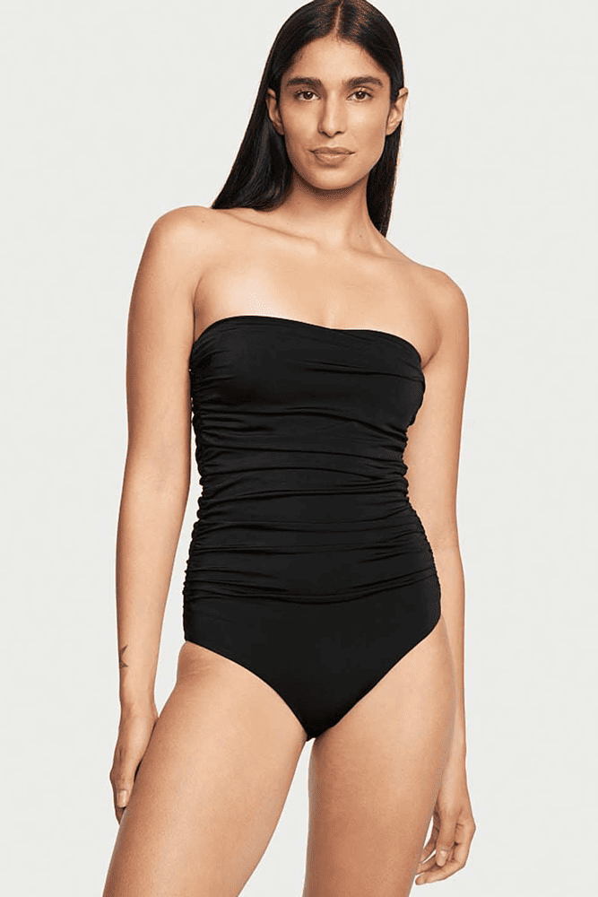 КУПАЛЬНИК Сплошная УТЯЖКА BLACK Victoria`s Secret