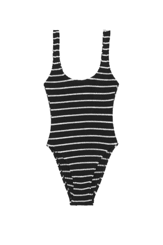 Купальник сплошной BLACK/WHITE WAVE Victoria`s Secret