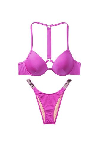 КУПАЛЬНИК ЗІ СТРАЗАМИ ПУШ-АП FUCHSIA BACK Victoria`s Secret