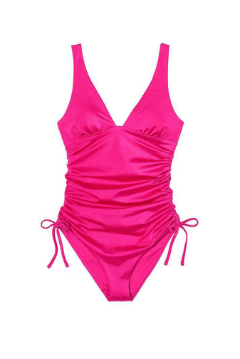 КУПАЛЬНИК Сплошная УТЯЖКА PINK HALTER Victoria`s Secret