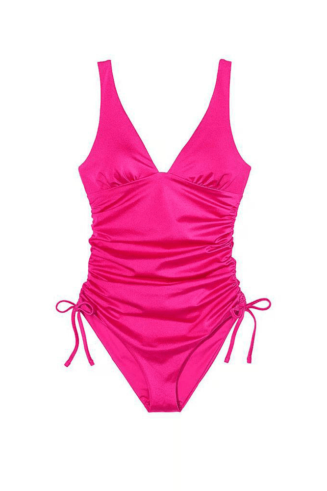 КУПАЛЬНИК Сплошная УТЯЖКА PINK HALTER Victoria`s Secret