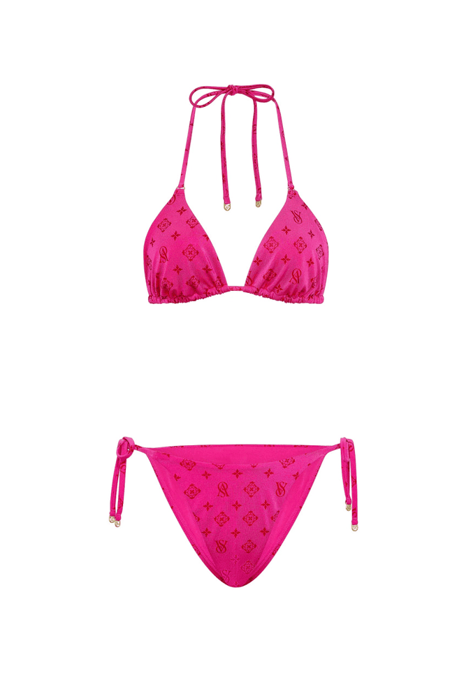 КУПАЛЬНИК ТРИКУТНИКИ HOT PINK VS LOGO Victoria`s Secret